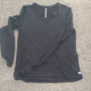 NEW N.Y.L.  Black Long Sleeve Top With Side Pocket